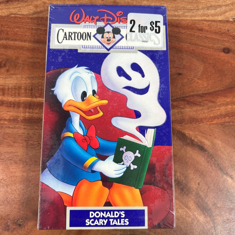 Walt Disney Cartoon Classics Vol 13 Donald's Scary Tales VHS New Sealed 1030